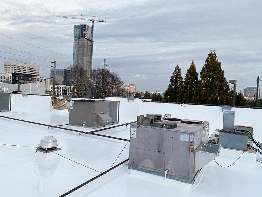 After photo commercial roof - roofing contractor