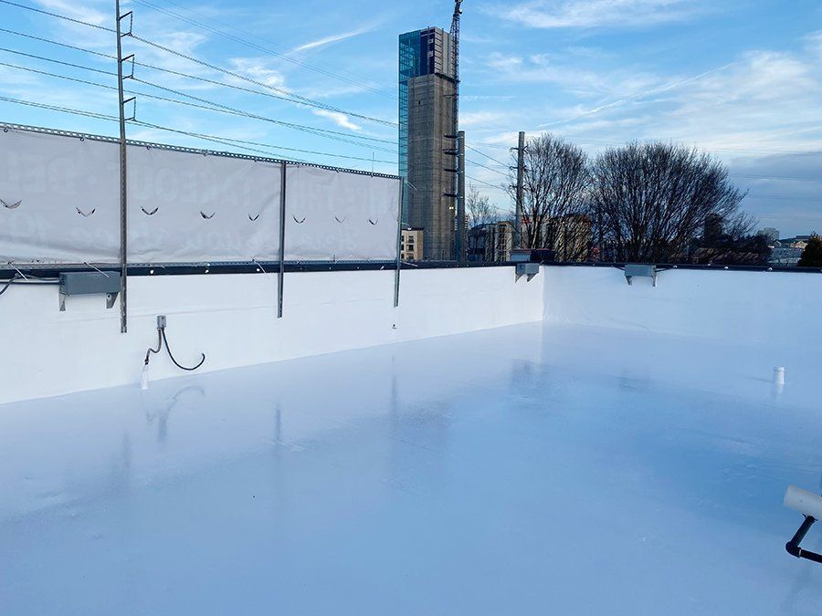 After photo commercial roof - roofing contractor