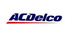 ACDelco logo: dark blue text over a red line on a white background.
