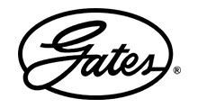 Gates logo: black cursive text