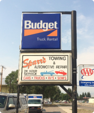 Budget Truck Rental sign