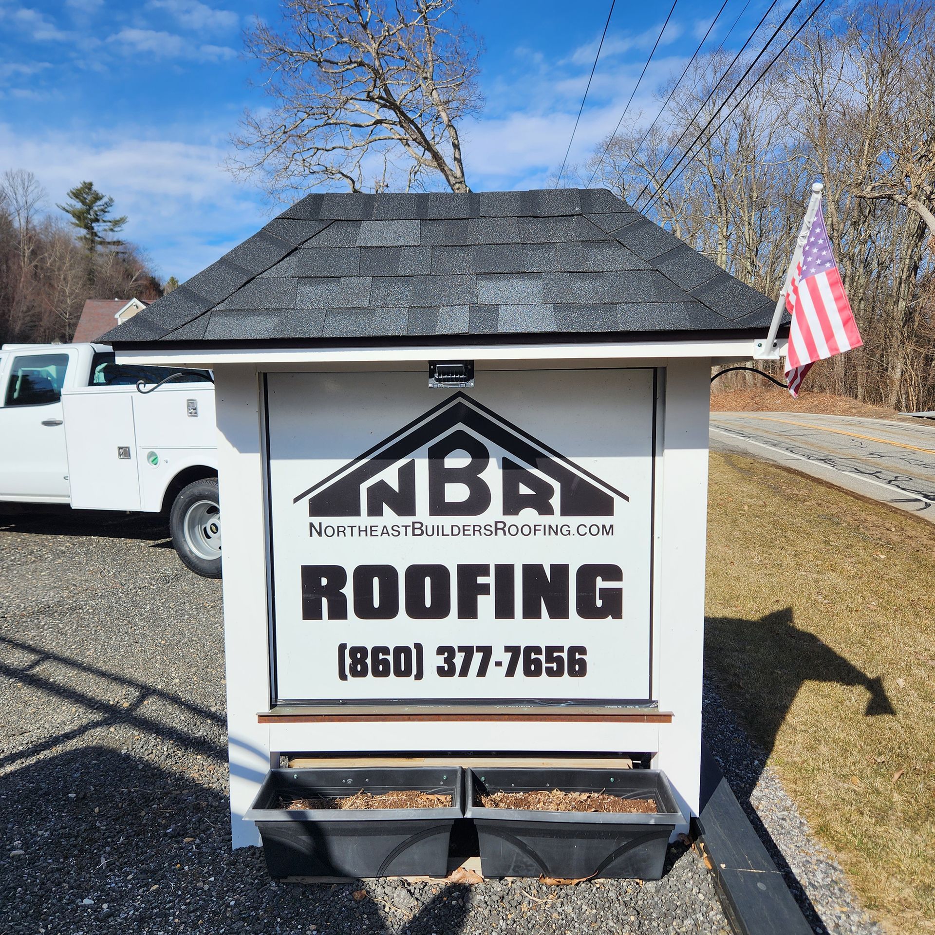 Northeast Builders Roofing Co Sign
