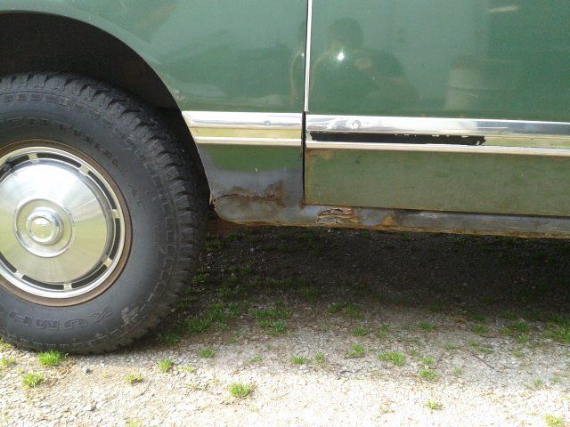 Car part before repair