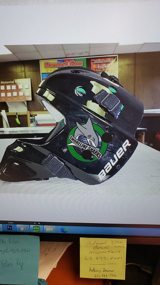 Helmet with digital print