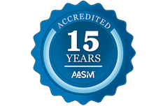 American Academy of Sleep Medicine Accreditation Badge 15 years