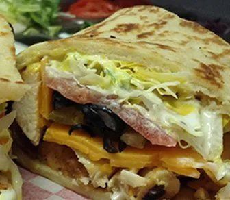 Deli sandwich with cheese