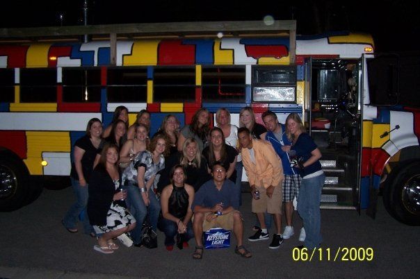 In Front of the Partridge Family Party Bus