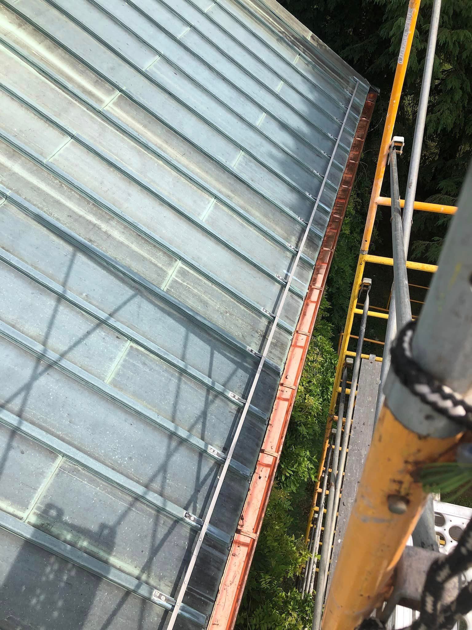 custom copper gutter installation