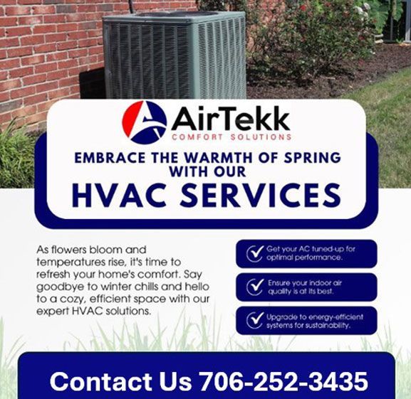 Embrace the warmth of spring with our HVAC services