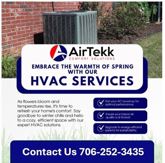 Embrace the warmth of spring with our  HVAC services