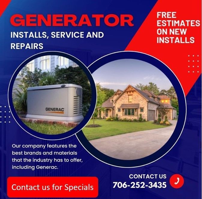 Generator install, service and repairs ad