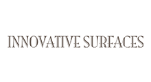 Logo for Innovative Surfaces, with text in a serif font.