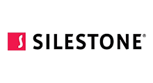 Silestone logo: black text 