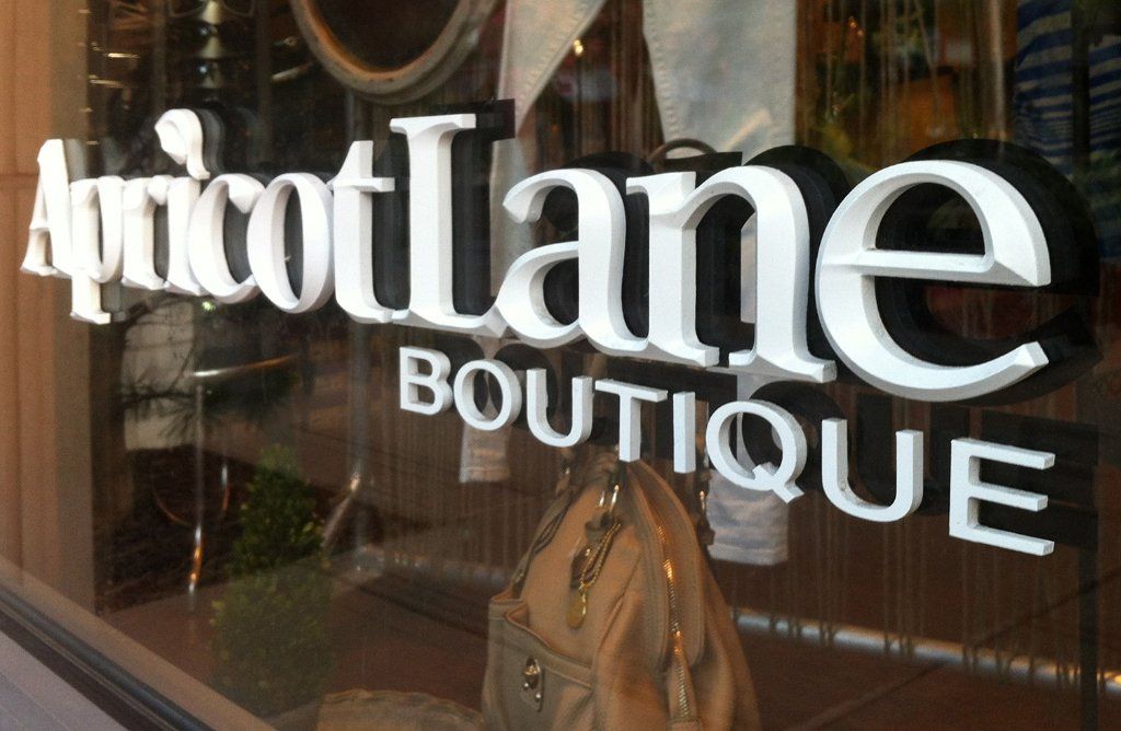 Boutique sign
