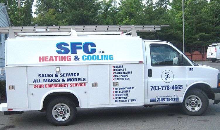 SFC Heating & A/C, LLC service vehicle