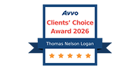 Avvo Client's Choice Award 2026, Thomas Nelson Logan