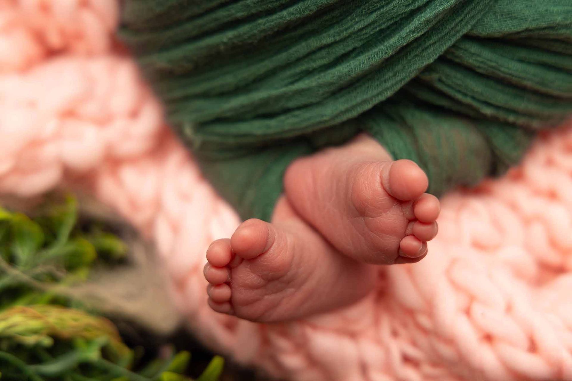 Cute baby feet