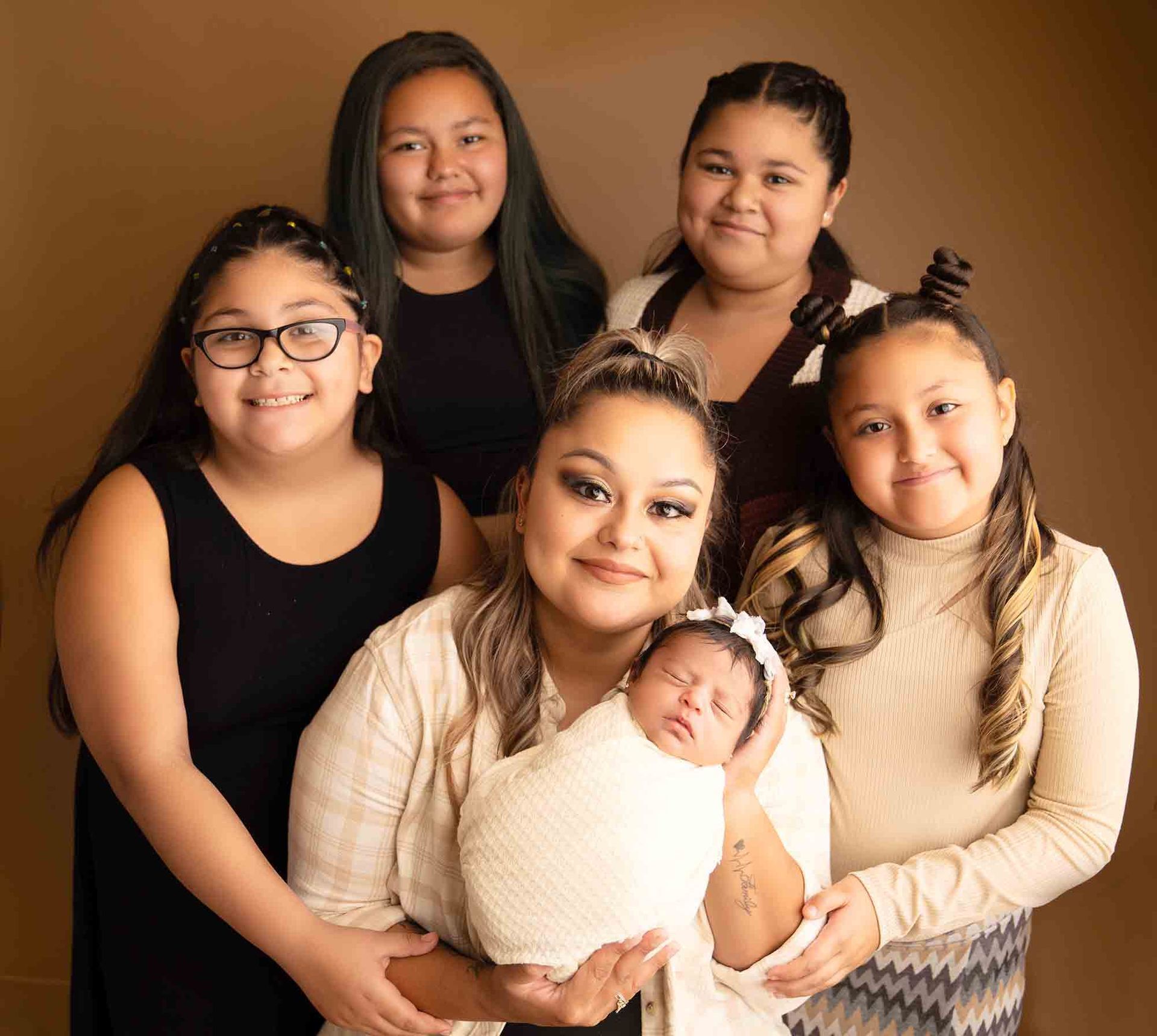 All girls photo shoot with the baby