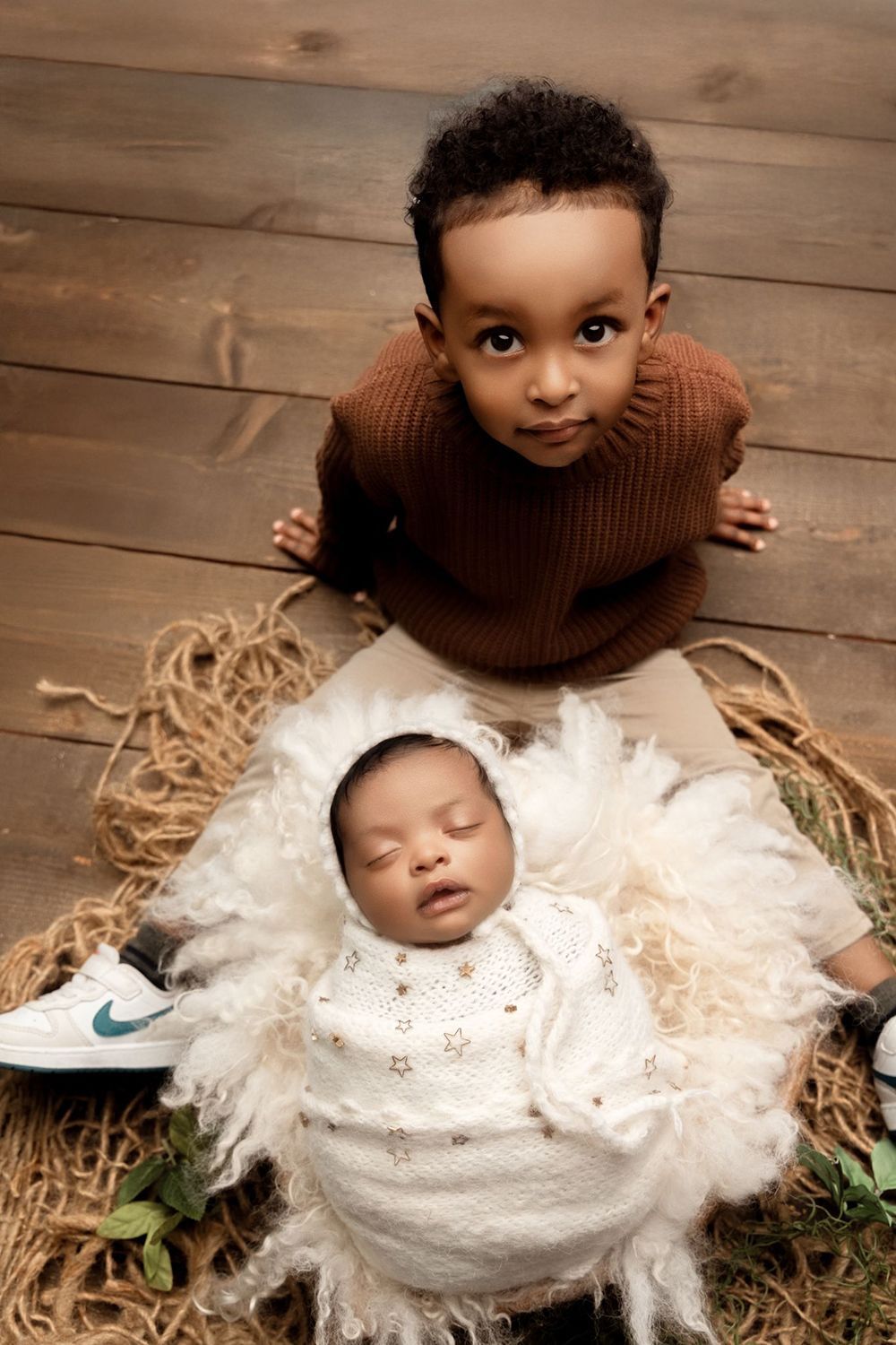 Newborn with big brother