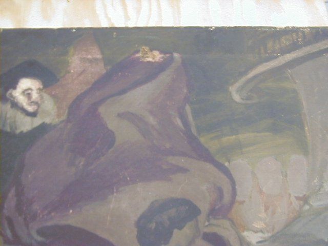 Before detail showing hole