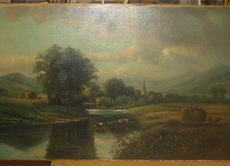 Old painting restoration