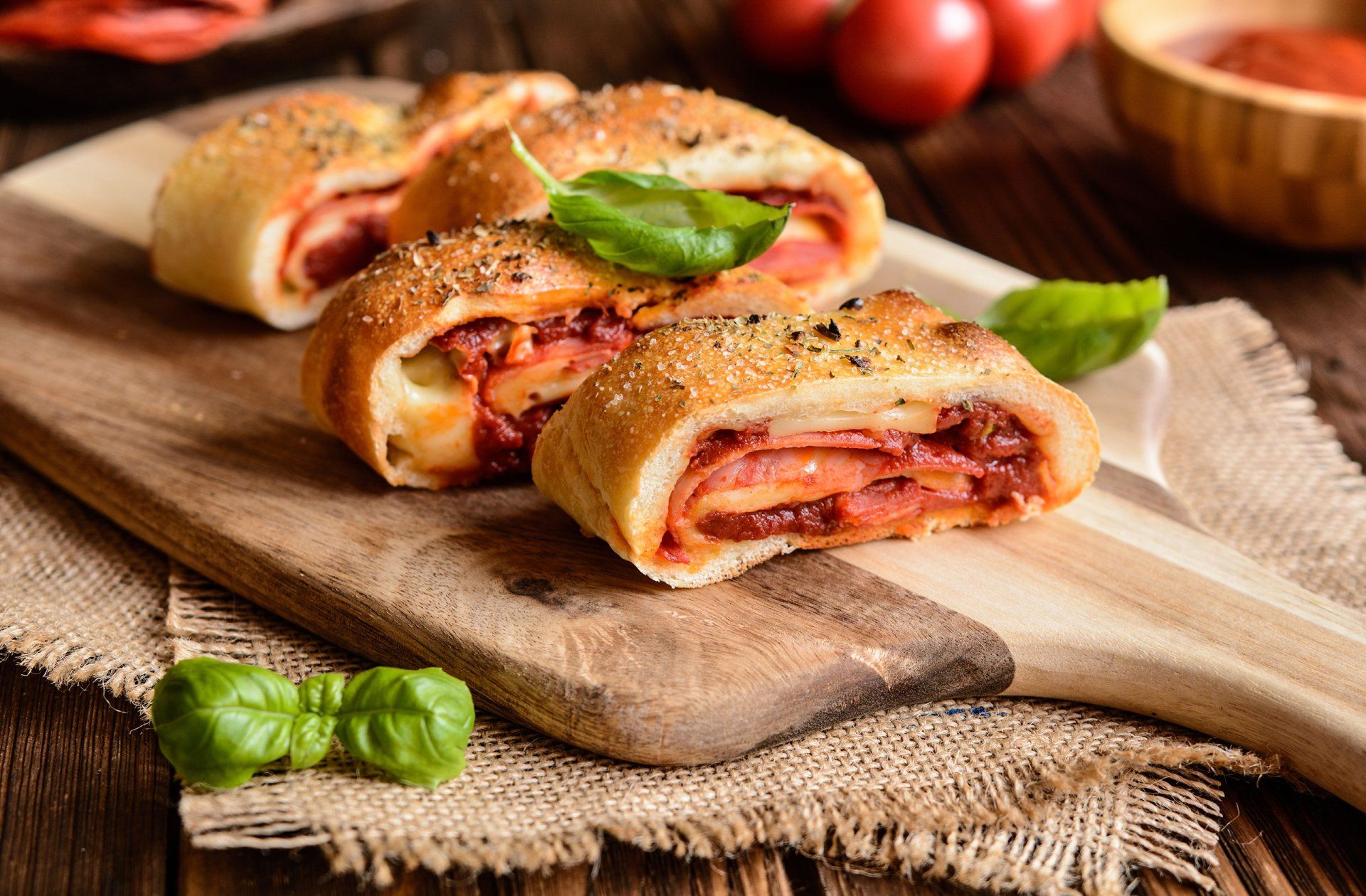 Delicious stromboli