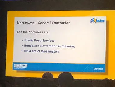 Nominated for Best General Contractor for the Northwest Region