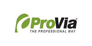ProVia logo: green leaf shape,