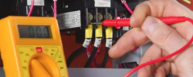 Checking connections of electrical panel