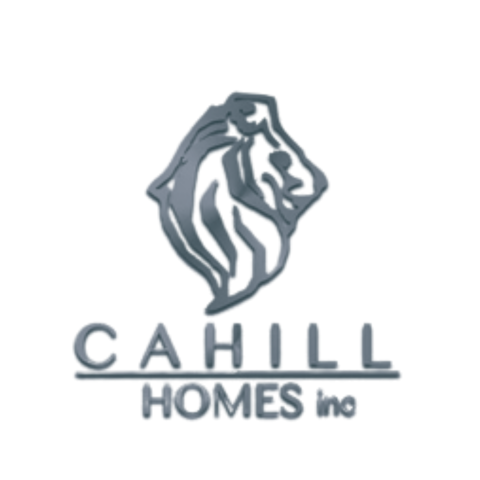 Cahill Homes Inc logo with a stylized lion head above the company name