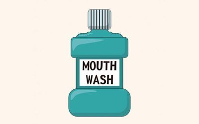Rinsing with an antibacterial mouthwash