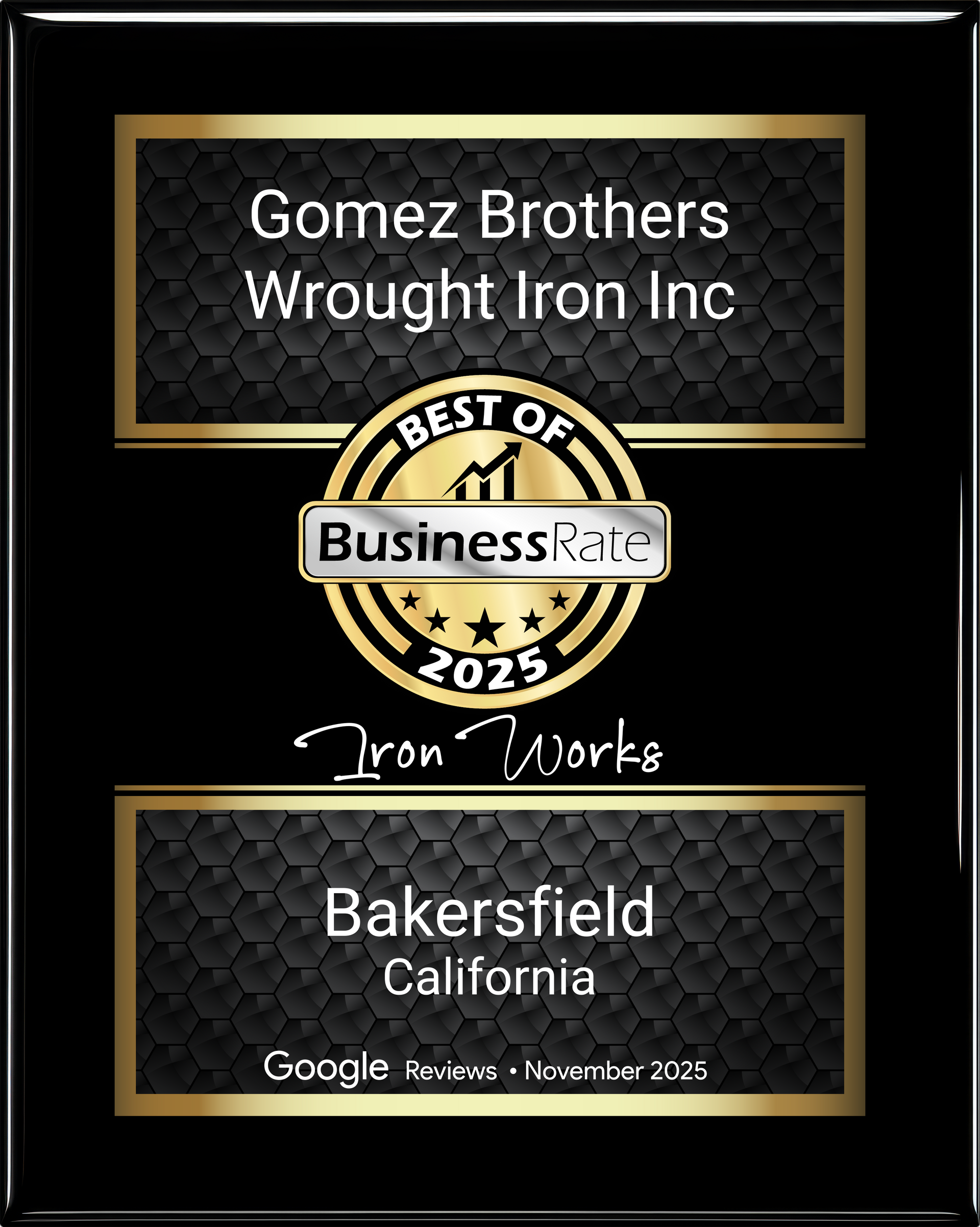 Plaque for Gomez Brothers, 