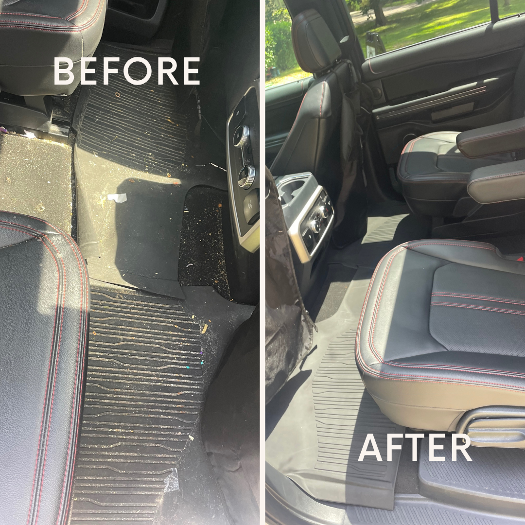 before and after  interior detail 