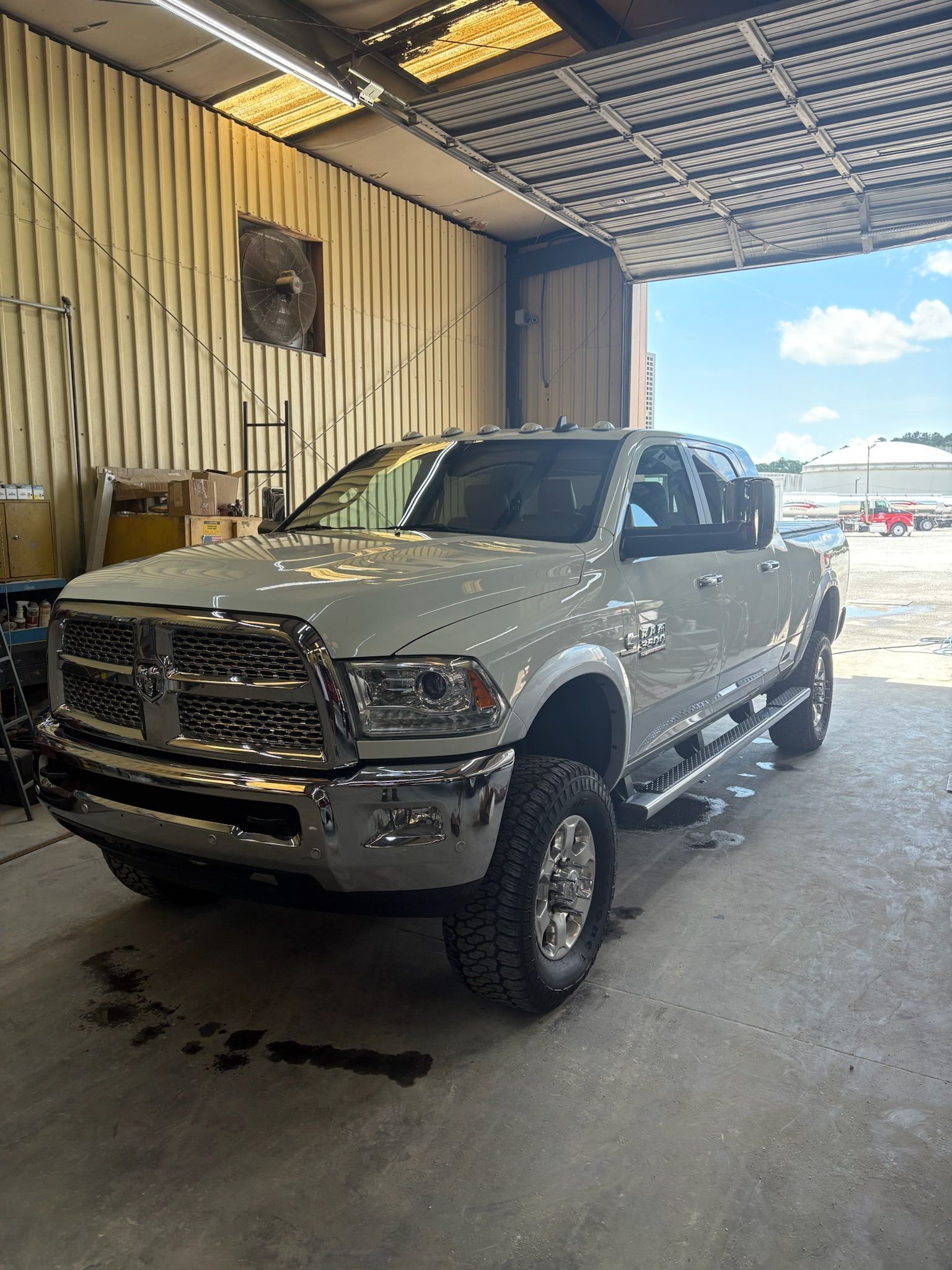 big white truck