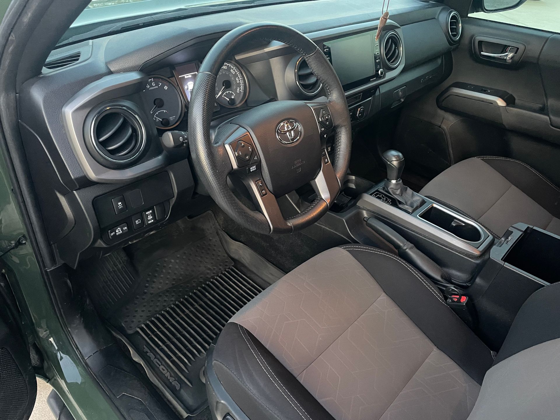 front seat - cleaned - vacuumed 