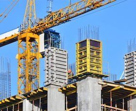 Crane on a construction site