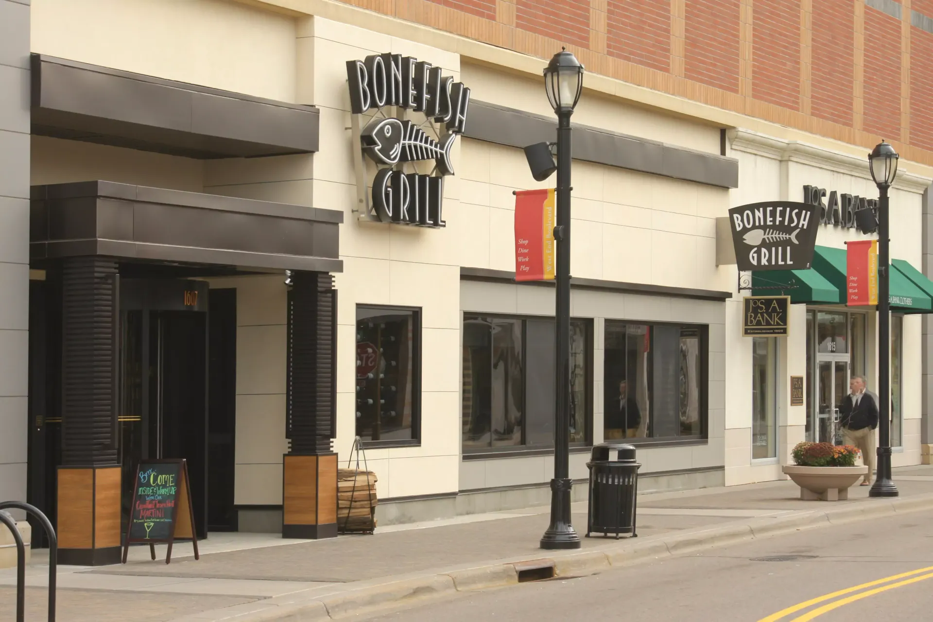 A building with a sign that says cottage grill on it