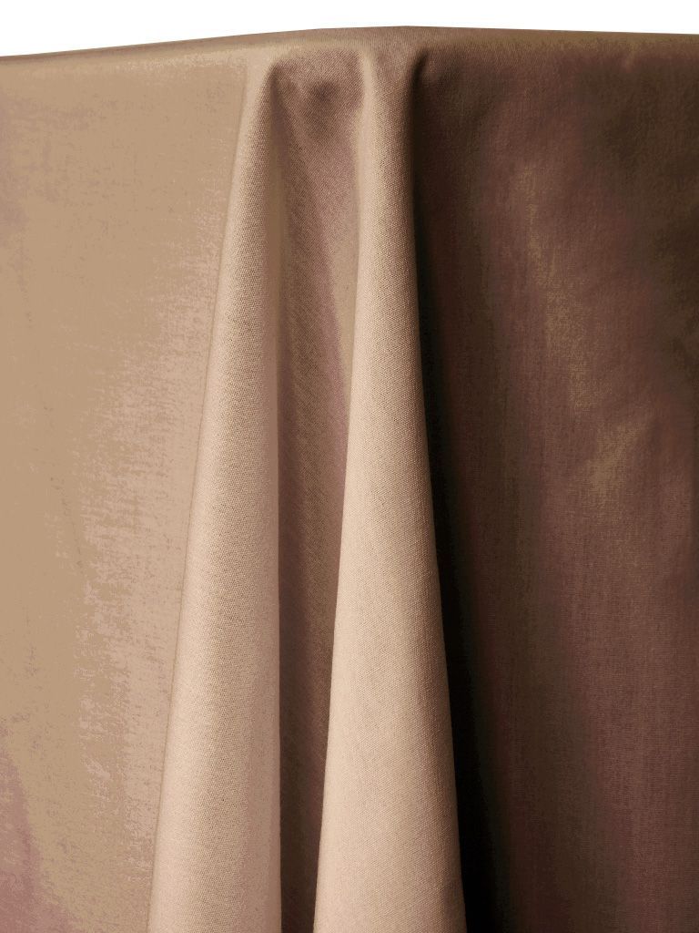 Beige fabric draping over an unseen object, with soft folds and shadows.