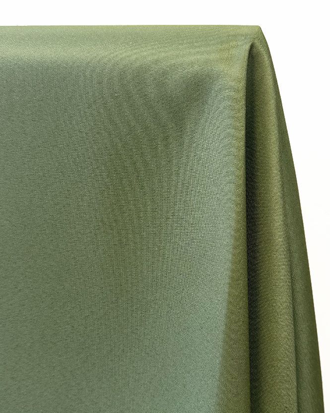 Green fabric draped, showcasing texture and folds.