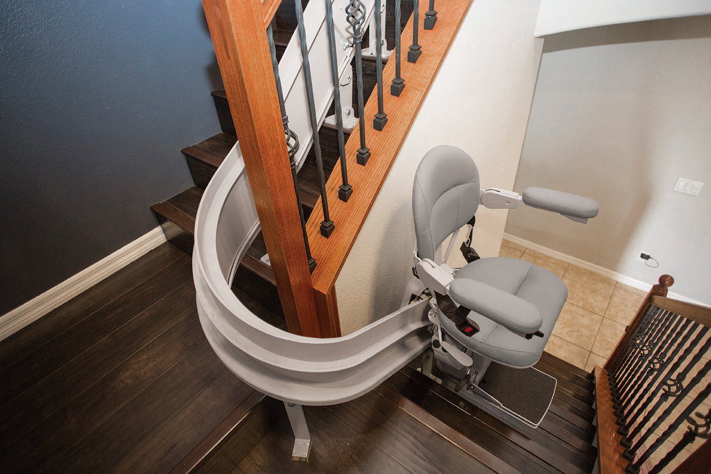 Custom Curved Rail Stairlifts | Bruno Lifts | Latrobe, PA