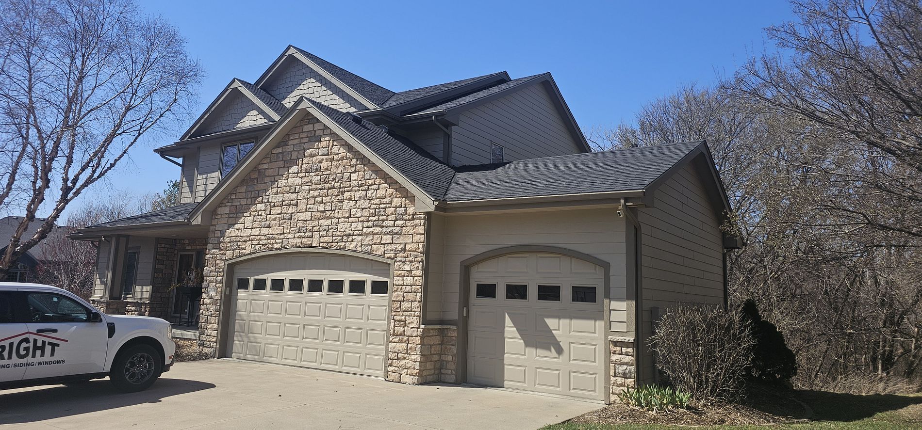 Class 4 shingles installed by a top rated roofing company since 1997 in Clive, IA.