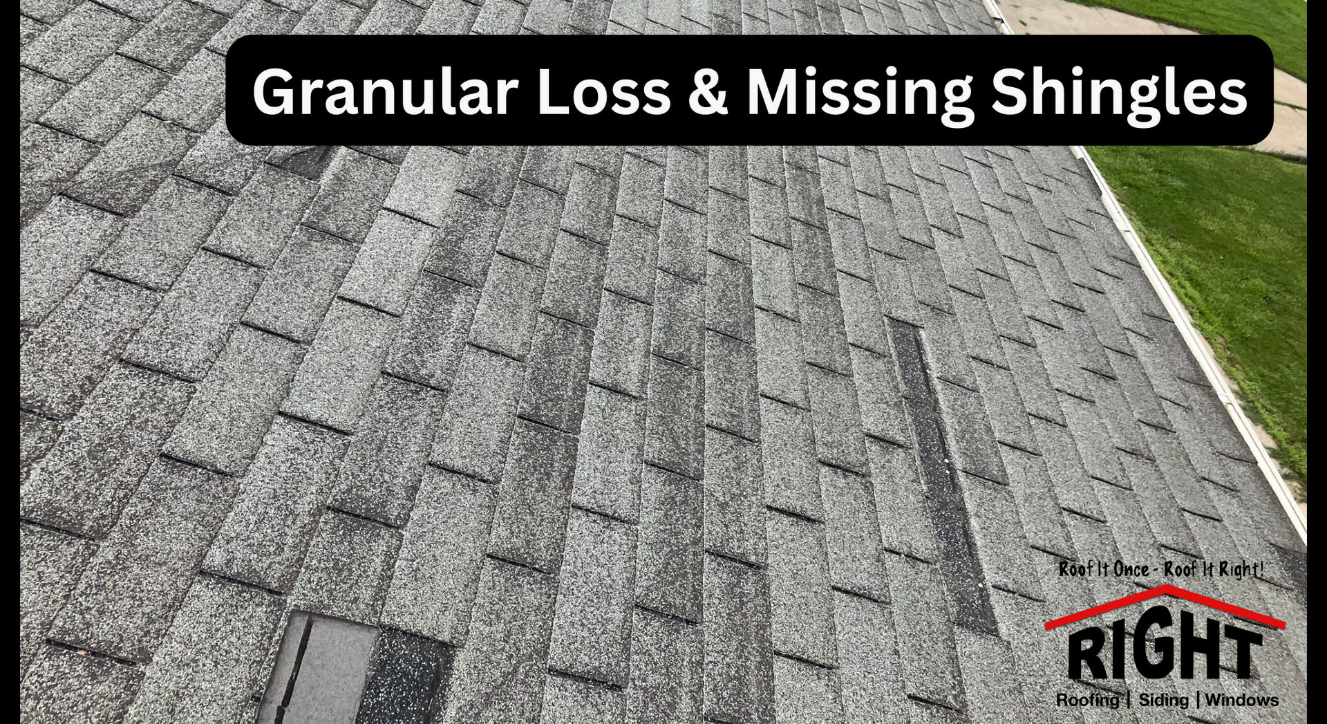 Missing siding on the home in Urbandale, IA that needs siding repairs.