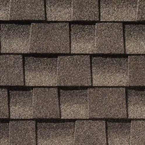 Mission brown colored shingle sample