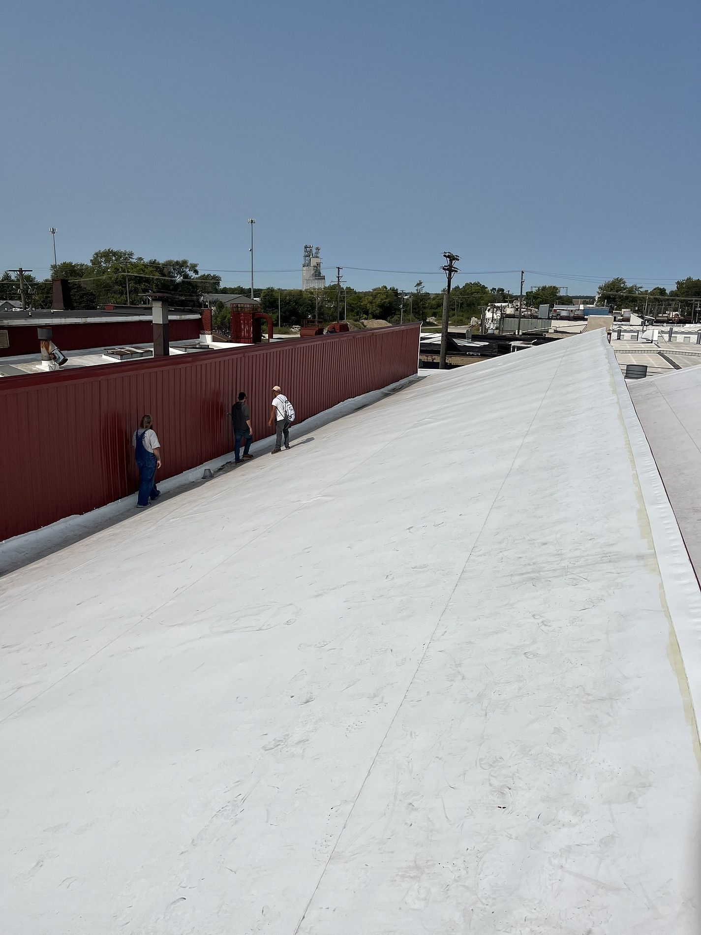Working on TPO Re-Roof