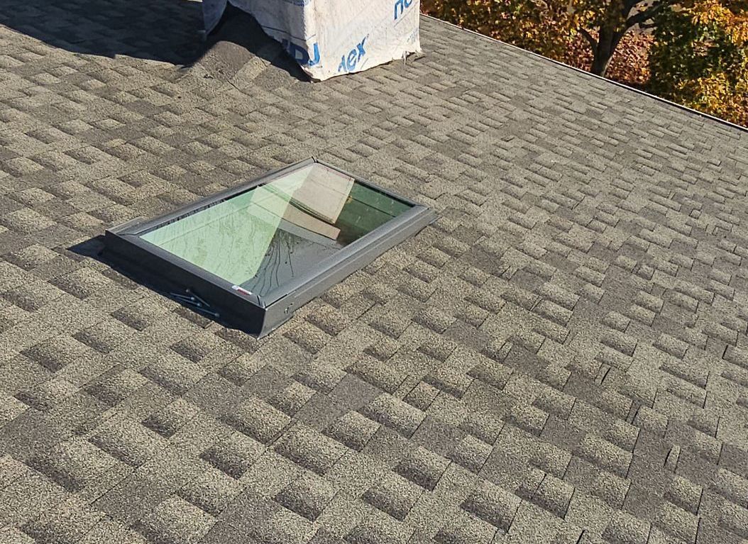 A skylight installation at a townhome in Clive, IA.