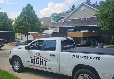 Re-roof of townhomes in Ankeny by top rated roofer since 1997.
