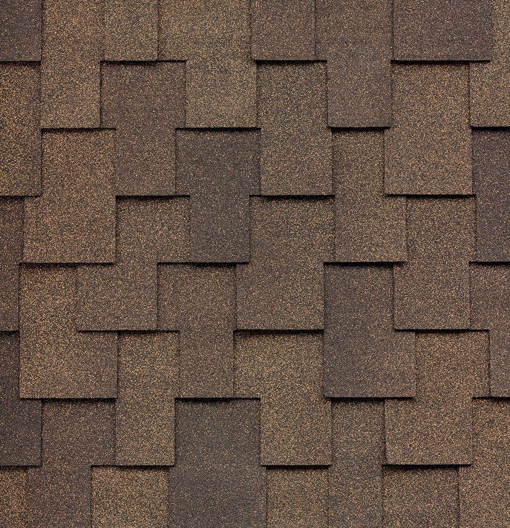 Color sample of the antique brown windsor by Malarkey shingle.