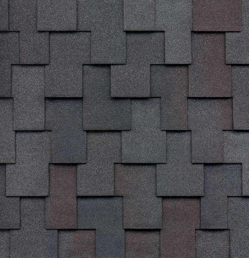 Black oak colored shingle in the Windsor series by Malarkey.