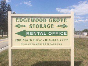 Edgewood Grove Storage Sign