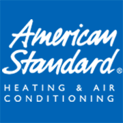 American Standard Heating & Air Conditioning logo on a blue background